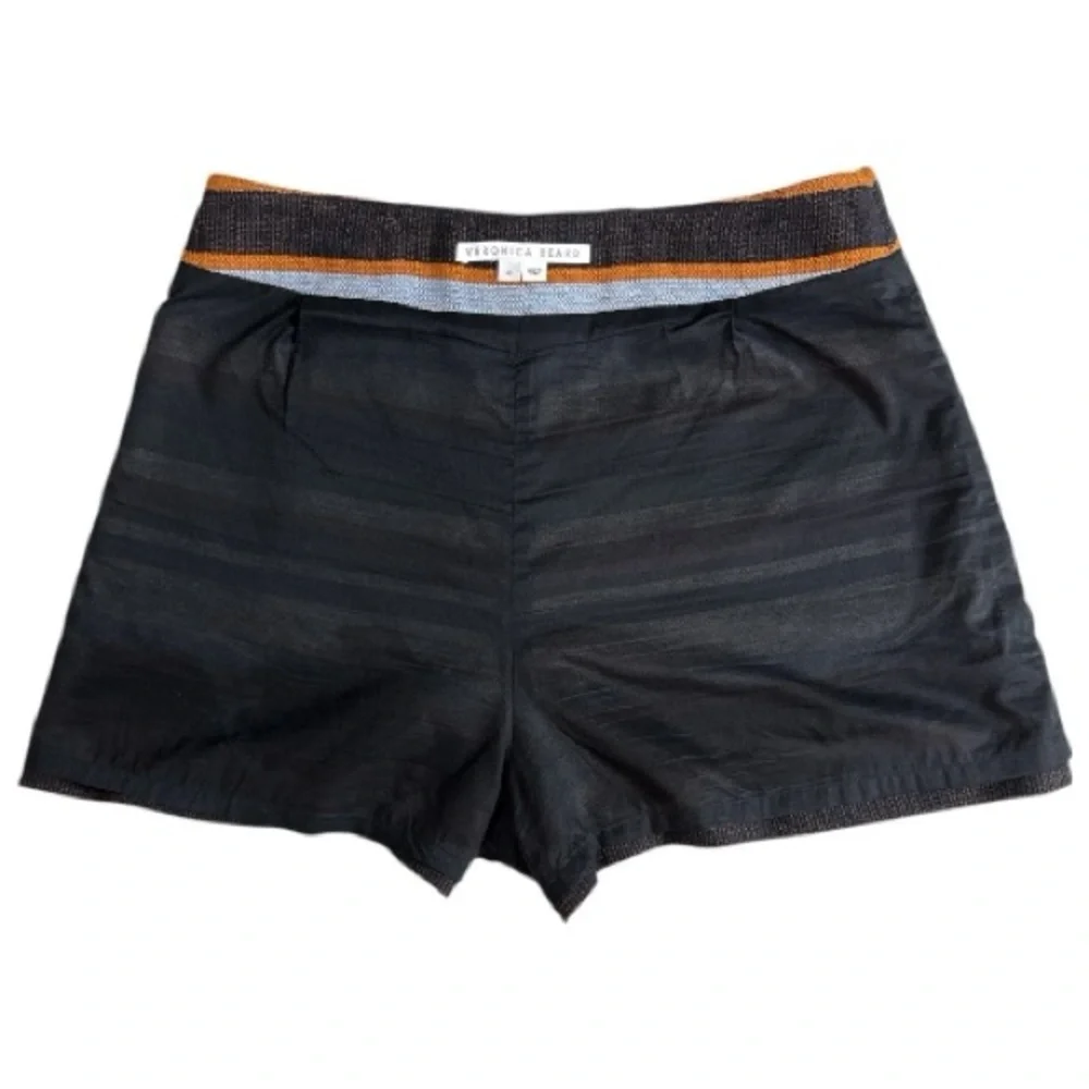 Veronica Beard Jazmin Striped High-Waist Shorts Size 10 EUC $350+ - Picture 9 of 12